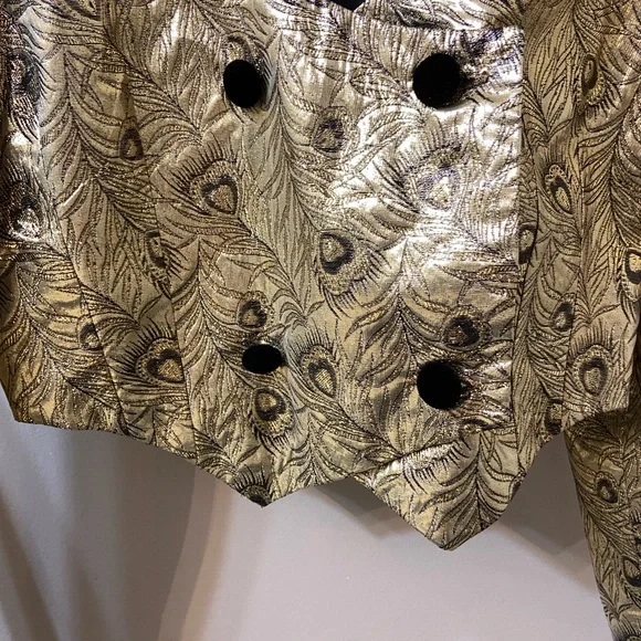 Cachet Gold Patterned Blazer - Picture 5 of 6